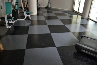 rubber flooring tiles